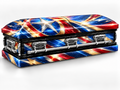 Heroic Starburst printed casket wrap kit on the In Memory master casket