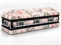 Rosewater Botanical printed casket wrap kit digital studio rendering; casket and installation not included.