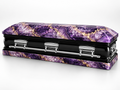 Royal Amethyst printed casket wrap kit digital studio rendering; casket and installation not included.
